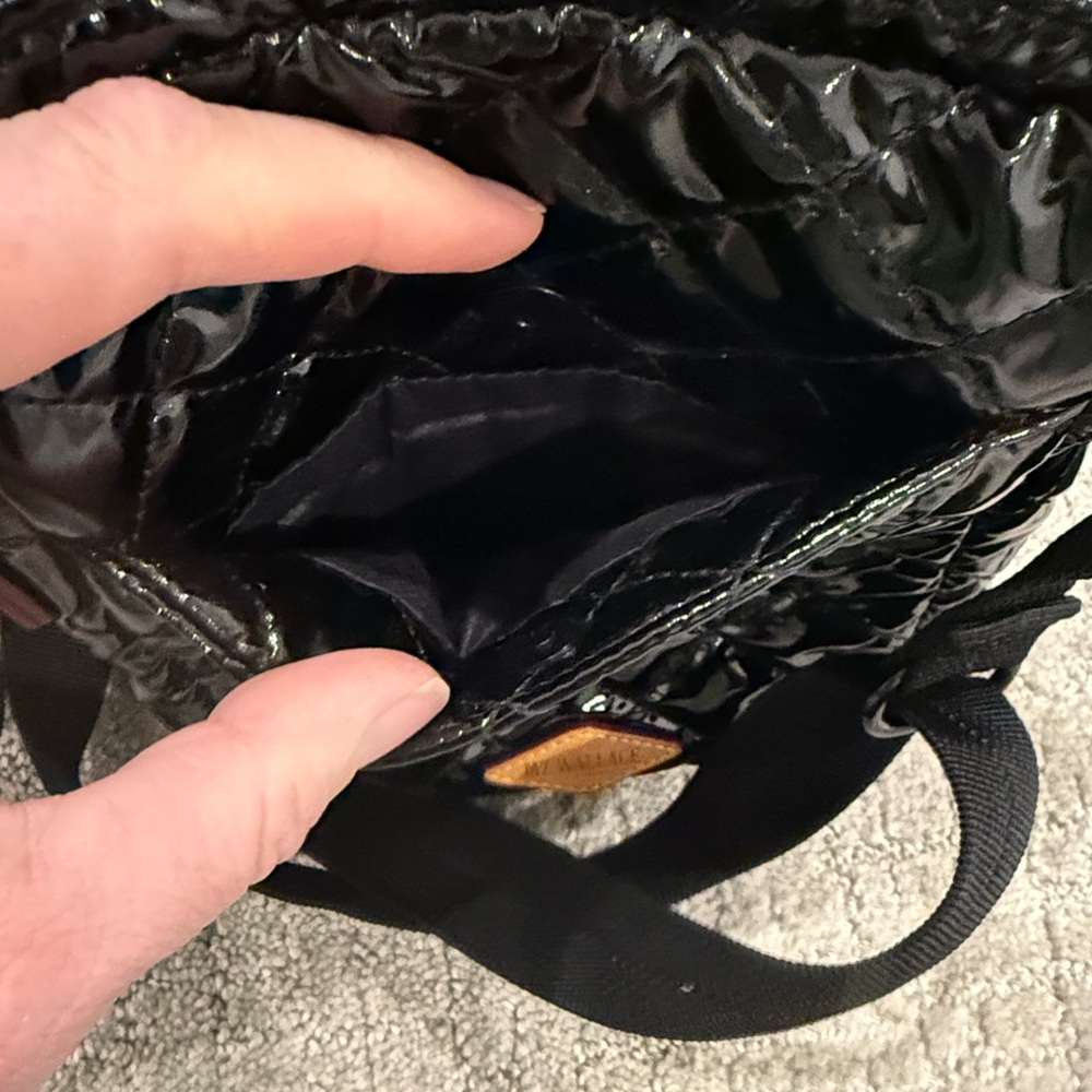 MZ Wallace Black Lacquer Metro Crossbody - Picture 10 of 15